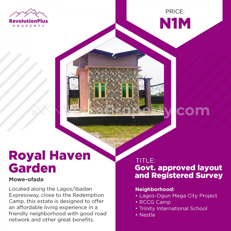  Plot Of Estate Land In Good Location  Land for Sale Obafemi Owode Ogun Vetra  Property