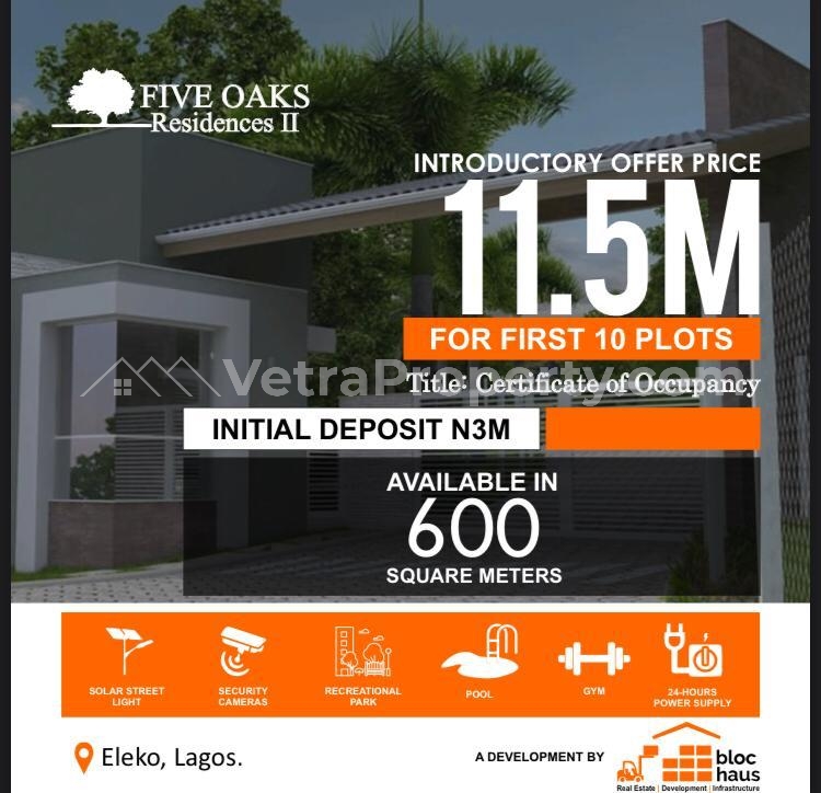  Premium Estate Land In Prime Location  Land for Sale Ibeju Lekki Lagos Vetra  Property