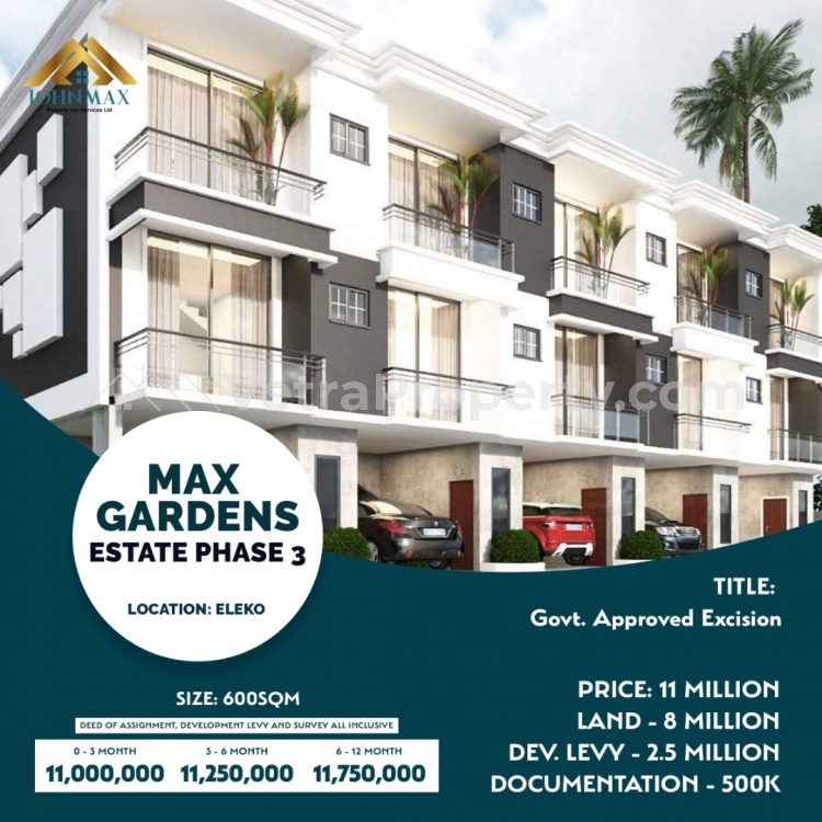  Estate Land In Prime Location - Max Gardens 3  Land for Sale Ibeju Lekki Lagos Vetra  Property