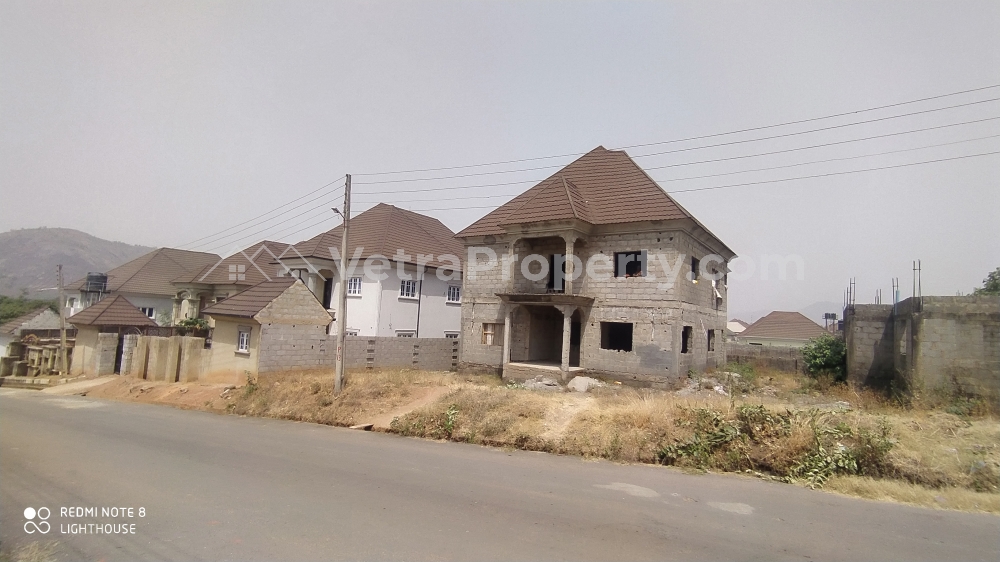  Estate duplex carcass with tarred Access road  5 bedroom House for Sale  Abuja Vetra  Property