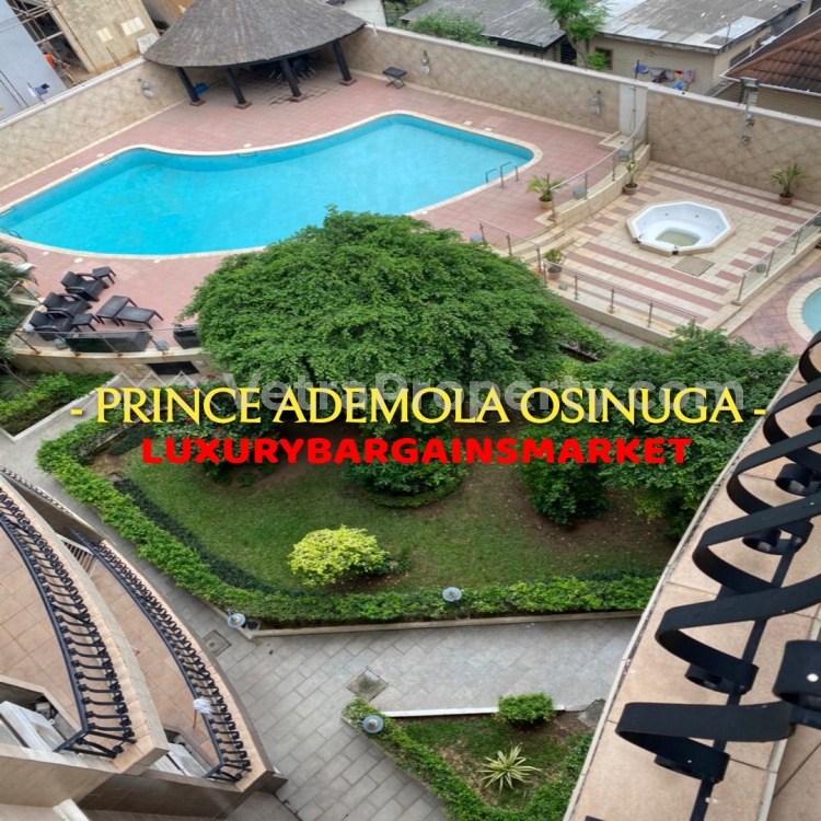  PRINCE ADEMOLA OSINUGA EXCLUSIVE & NEWLY PAINTED / CENTRALLY LOCATED 3 BEDROOM APARTMENT + BQ+ SAUNA +POOL +GYM ETC @N9M / S.C N3.5M  3 bedroom Flat for Rent Ikoyi Lagos Vetra  Property