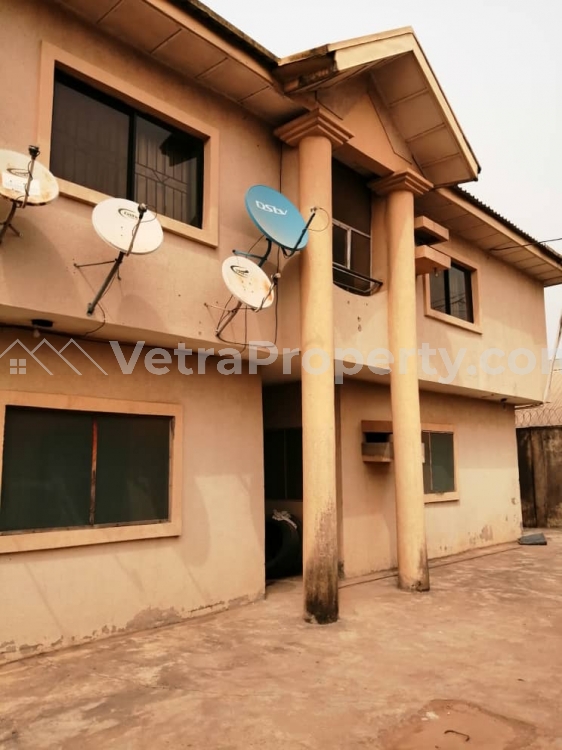  FOR SALE A Block of 4nos 3 Bedroom flat with a Mini flat on a plot of land in a nice area off Govs Rd, Ikotun Lagos... Price: N30M Tittle: Receipt and Survey.  House for Sale Ikotun Igando Lagos Vetra  Property