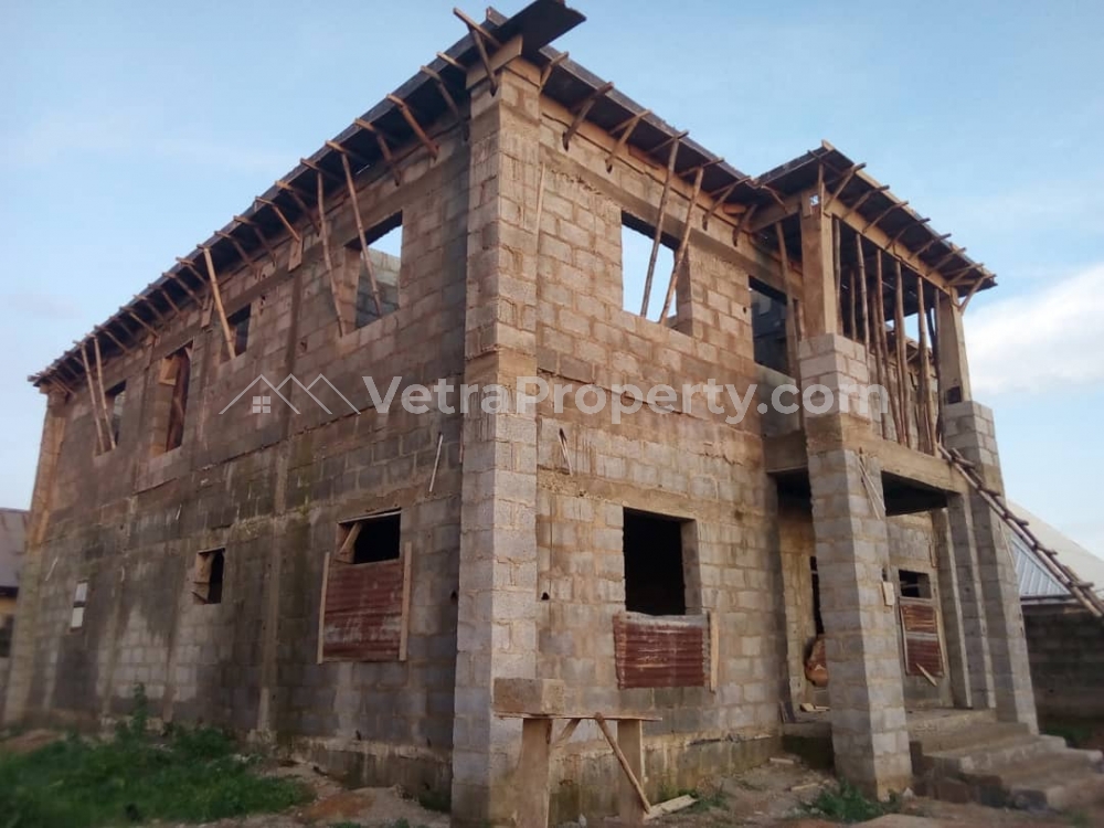  Uncompleted 4 Bedroom Duplex on 900sqm Fenced Land Plot with C of O  House for Sale Sub Urban District Abuja Vetra  Property