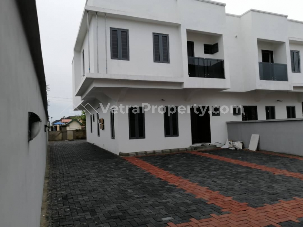  A Nice 4 Bedroom Terrace Duplex with Car Park can afford 4 cars.  House for Sale Ajah Lagos Vetra  Property