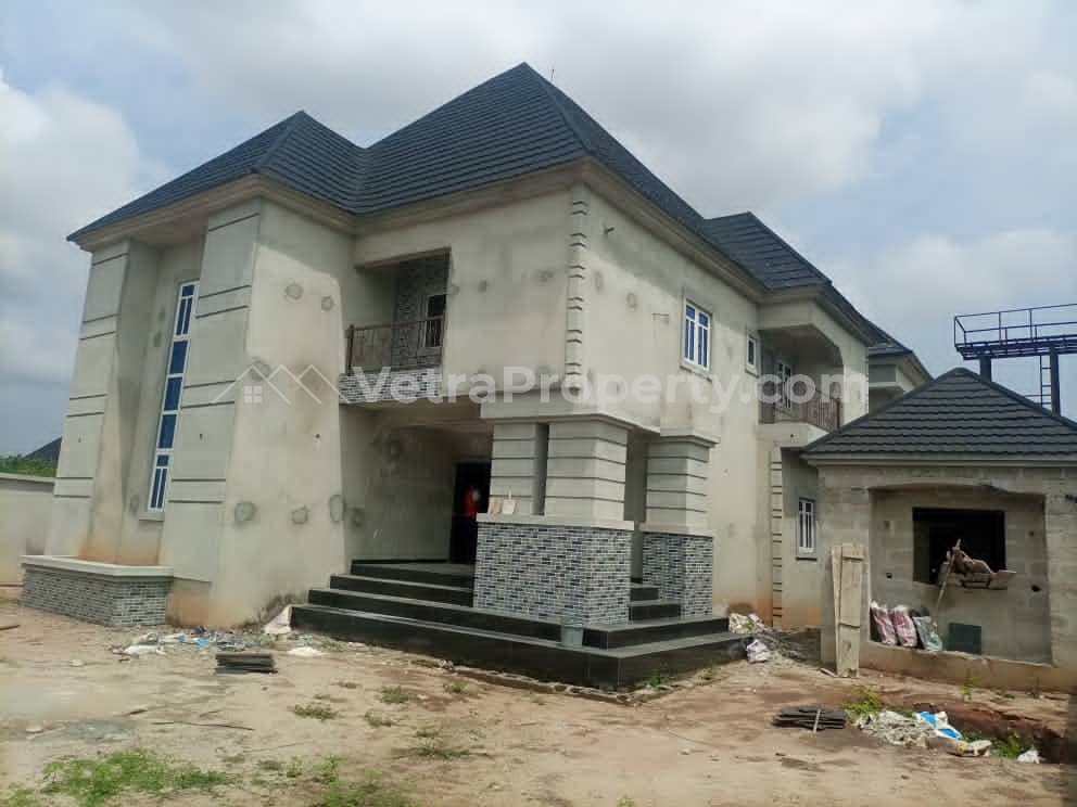  90% completed 4 bedroom duplex all Ensuite with 2 bedroom boys Quarters sitting on 1 full plot of Land  4 bedroom House for Sale Owerri Imo Vetra  Property