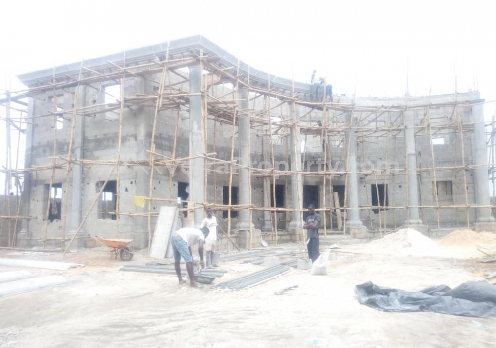  Uncompleted Duplex (3 Bedroom Downstairs and 5 Bedrooms Upstairs all Ensuite) in a very wide compound  8 bedroom House for Sale Owerri Imo Vetra  Property