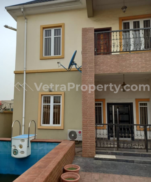  6 BEDROOM FULLY DETACHED DUPLEX WITH SWIMMING POOL FOR LEASE IN OMOLE PHASE 2, IKEJA LAGOS @ N8MILLION/ANNUM  6 bedroom House for Rent Ikeja Lagos Vetra  Property