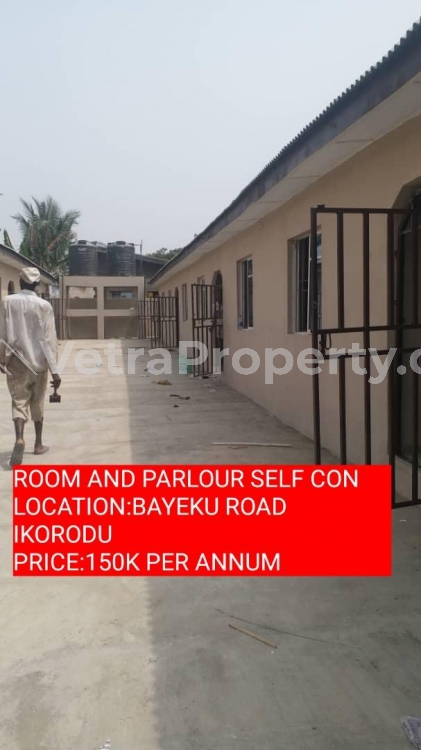  ROOM AND PARLOUR SELF CON WITH WARDROBE AND GUEST TOILET  Flat for Rent Ikorodu Lagos Vetra  Property