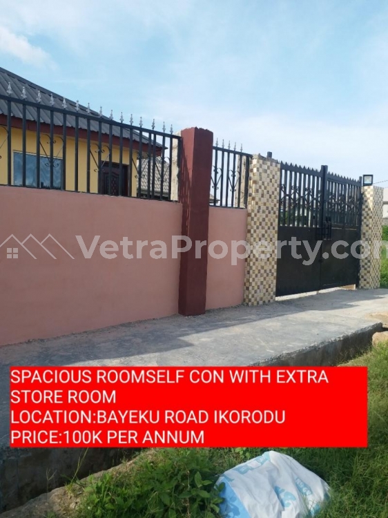  ROOMSELF CON APARTMENTS WITH A STORE ROOM  Flat for Rent Ikorodu Lagos Vetra  Property