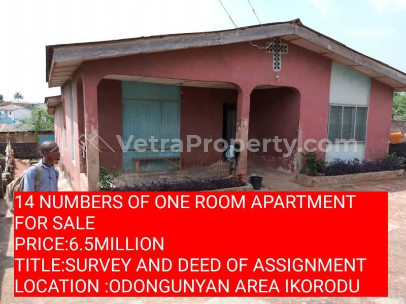  14 NUMBERS OF ONE ROOM APARTMENT FOR SALE  10 bedroom House for Sale Ikorodu Lagos Vetra  Property