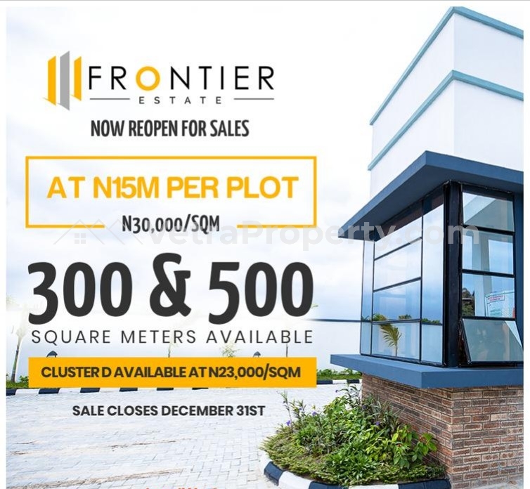  Plots of Land at The Frontier estate, Bogije  Land for Sale Ajah Lagos Vetra  Property