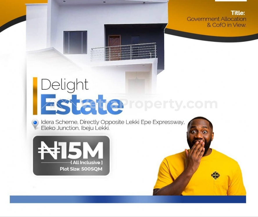  Dry plots of Land at Delight Estate, Eleko, Lagos  Land for Sale Ibeju Lekki Lagos Vetra  Property