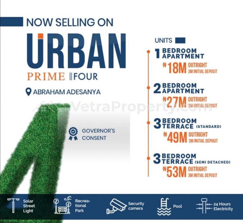  Urban Prime 4 LAVADIA now SELLING  3 bedroom House for Sale Ajah Lagos Vetra  Property