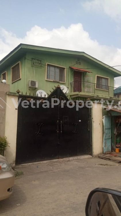  For sale: Block of 4. Flat of 3 Bedroom at Adenuga Taiwo Street Obanikoro/Anthony  House for Sale Maryland Lagos Vetra  Property