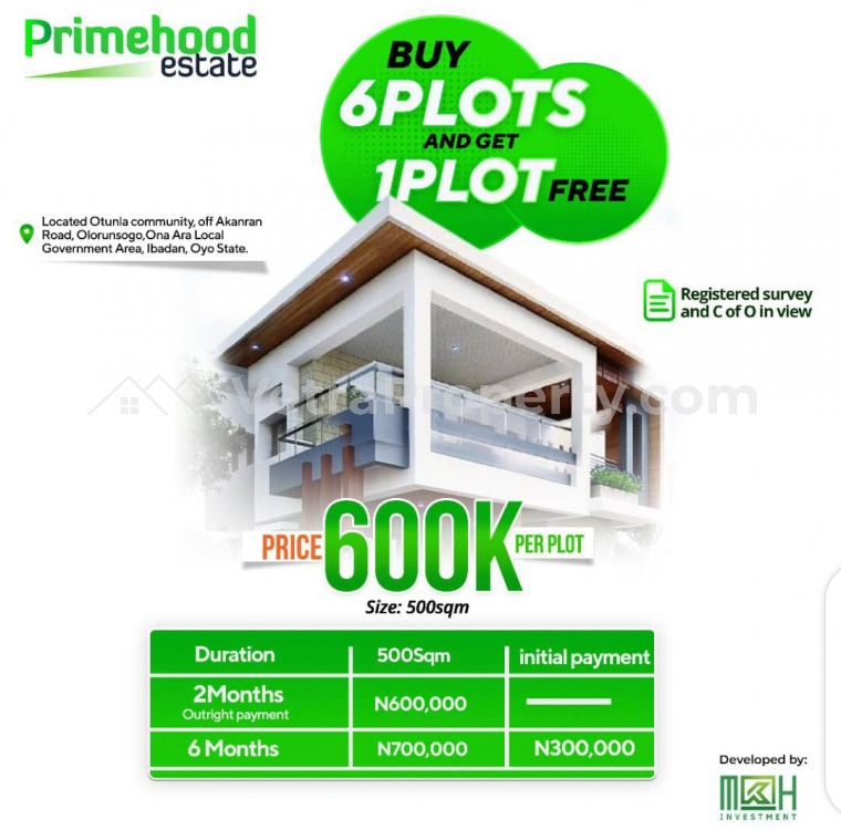  Affordable Plots in Ibadan- PrimeHood Estate  Land for Sale  Oyo Vetra  Property