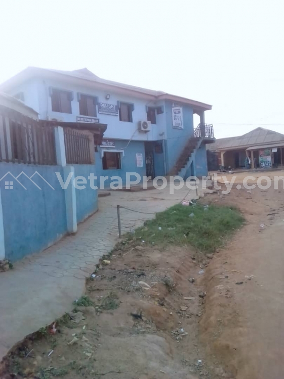  A commercial property with 4 units of 2bedroom and 16 shops on a corner piece facing a main road  Commercial Property for Sale Ipaja Lagos Vetra  Property