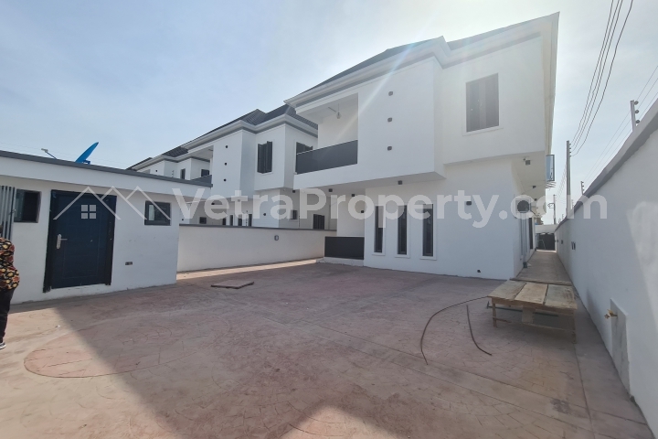  Brand New and Spacious 5 Bedroom Detached House with Bq  5 bedroom House for Sale Lekki Lagos Vetra  Property