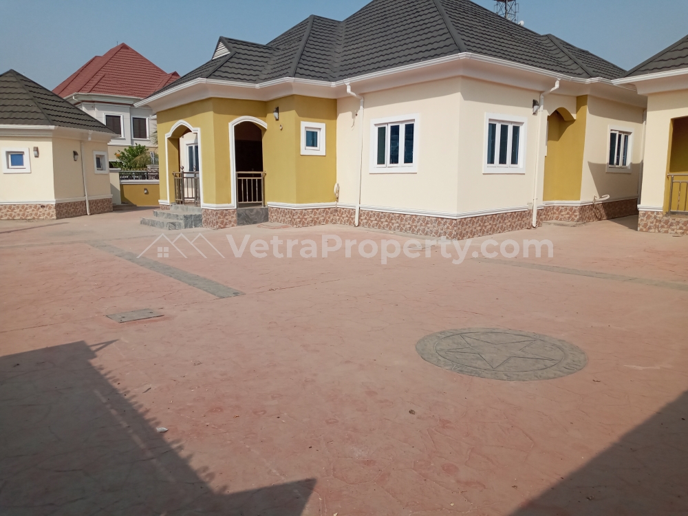  Newly built 3bedroom bungalow with a single room bq and a gate house  3 bedroom House for Sale Lugbe Abuja Vetra  Property