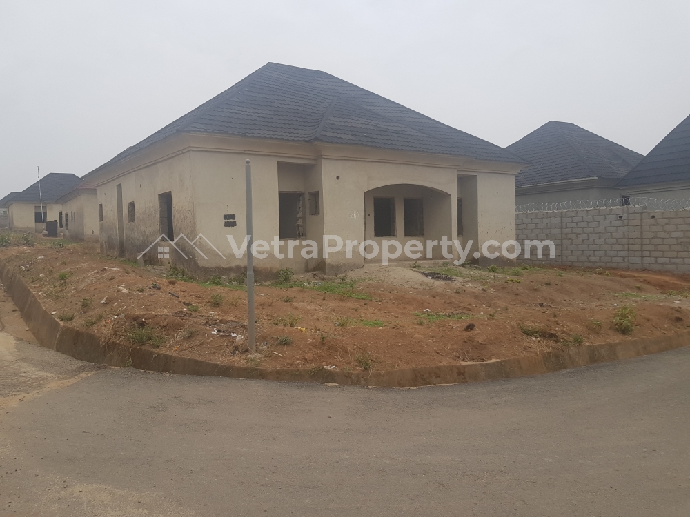  Nicely erected 3 bedrooms, carcass  3 bedroom House for Sale  Abuja Vetra  Property