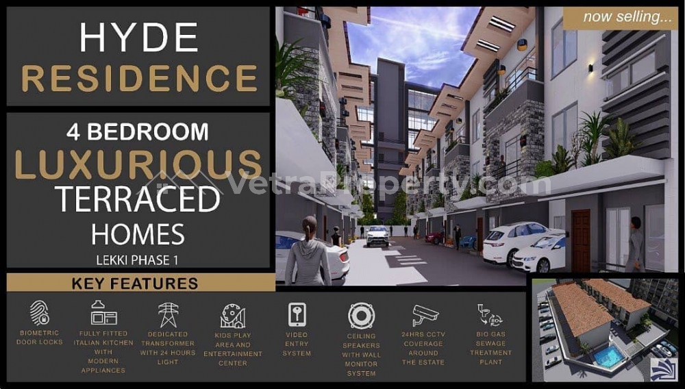  Luxury 4 Bedroom Terrace Homes with Service Quarters  4 bedroom House for Sale Lekki Lagos Vetra  Property