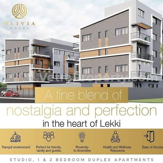 Olivia Court Luxury Studio, 1,2 And 3 Bedroom Duplex Apartments Finished To Taste.  3 bedroom House for Sale Lekki Lagos Vetra  Property