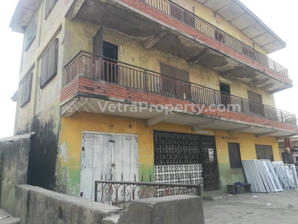  Very Solid Vacant Tenement Two Storey Building (Corner piece) on a full plot of land  House for Sale Yaba Lagos Vetra  Property