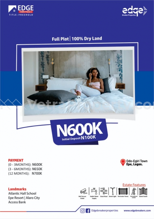  Something special is going on in Edge Town and you should be a part of it  Land for Sale Epe Lagos Vetra  Property
