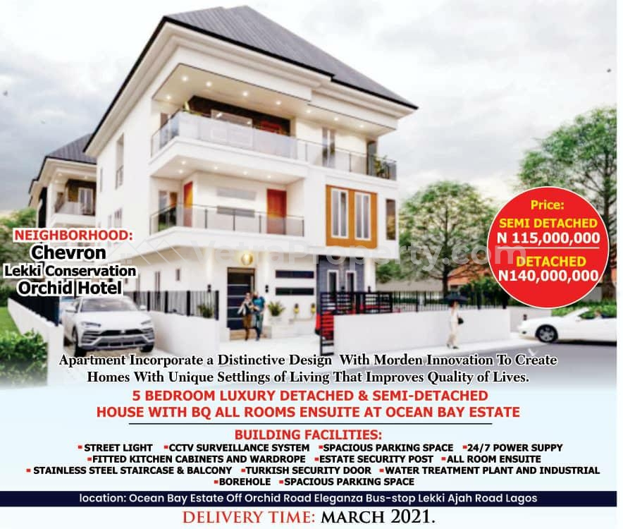  5 bedroom fully detached house at Ocean Bay Estate Lekki  5 bedroom House for Sale Lekki Lagos Vetra  Property