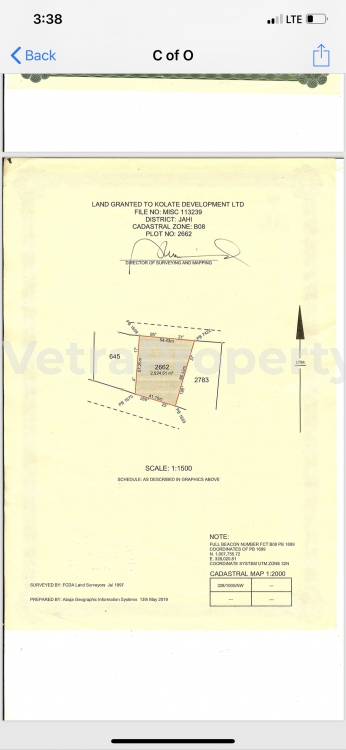  3000 sqm of land for sale in Jahi gilmor  Land for Sale Jahi Abuja Vetra  Property