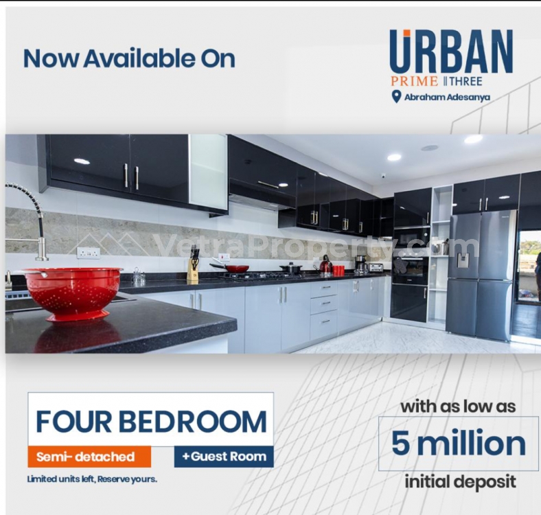  Newly built 4 bedroom semi detached duplex with BQ within a serene and secured estate with 24hours electricity  4 bedroom House for Sale Ajah Lagos Vetra  Property