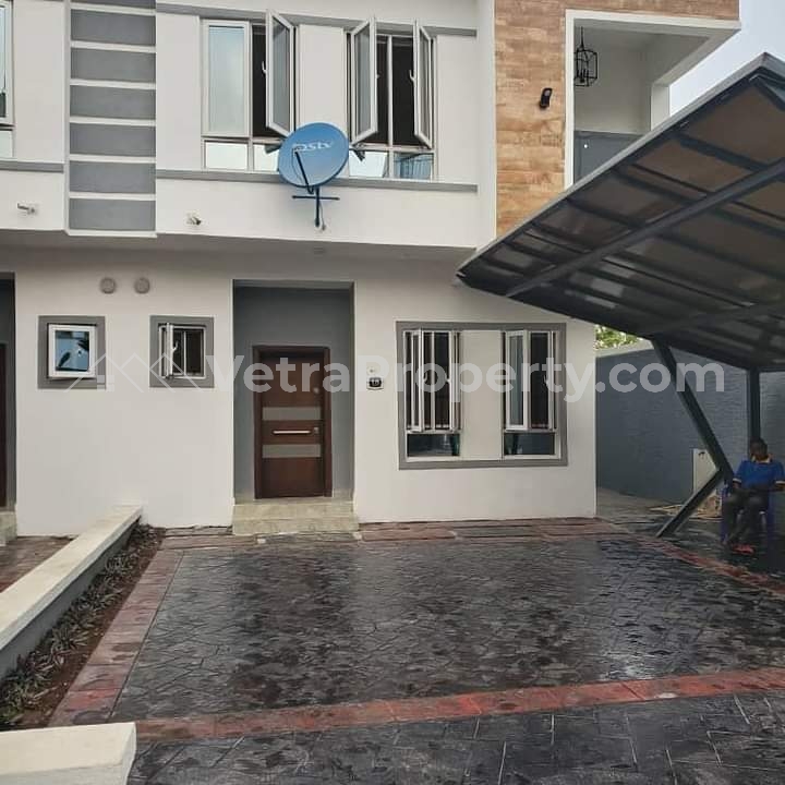  Newly built serviced 4 bedroom semi detached house in a beautiful estate  4 bedroom House for Rent Lekki Lagos Vetra  Property