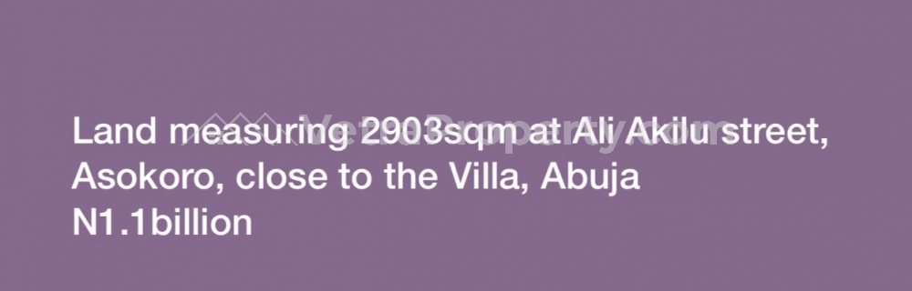  C of 0  Land for Sale Asokoro Abuja Vetra  Property