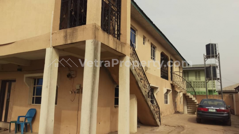 4 flat of 3 bedroom and 2 bedroom each at alakia Airport area ojo omotayo  House for Sale Ibadan Oyo Vetra  Property