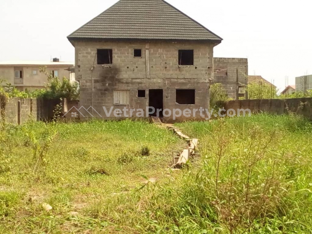  4bedroom wing of uncompleted duplex  House for Sale Ojodu Lagos Vetra  Property