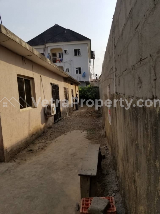  Cornerpiece Land with solid structure with decking on Market Square interlocking Road  Land for Sale  Lagos Vetra  Property