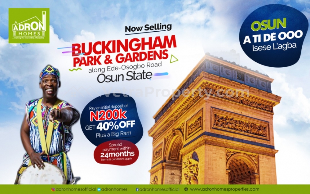  Buckingham Park and Gardens  Land for Sale Osogbo Osun Vetra  Property