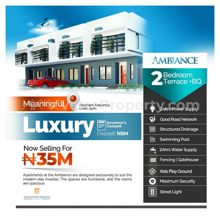  Luxurious and Spacious 2 Bedroom Terrace Duplex with BQ  2 bedroom House for Sale Ajah Lagos Vetra  Property
