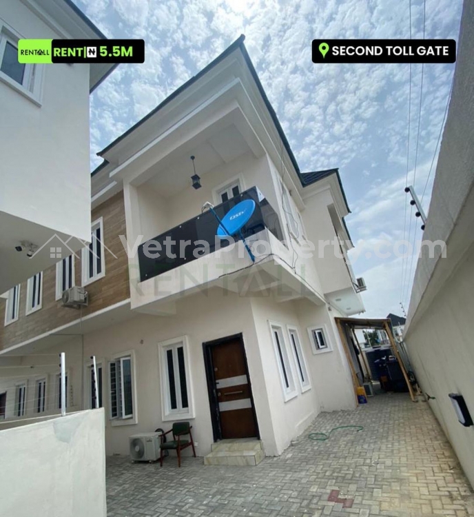  Finished 4 bedroom duplex with a BQ pay and move in no need to furnish the house anymore everything intact  4 bedroom House for Rent Lekki Lagos Vetra  Property