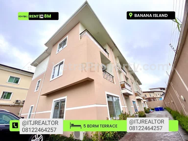  5bedroom terrace with a BQ off banana island road  5 bedroom House for Rent Ikoyi Lagos Vetra  Property