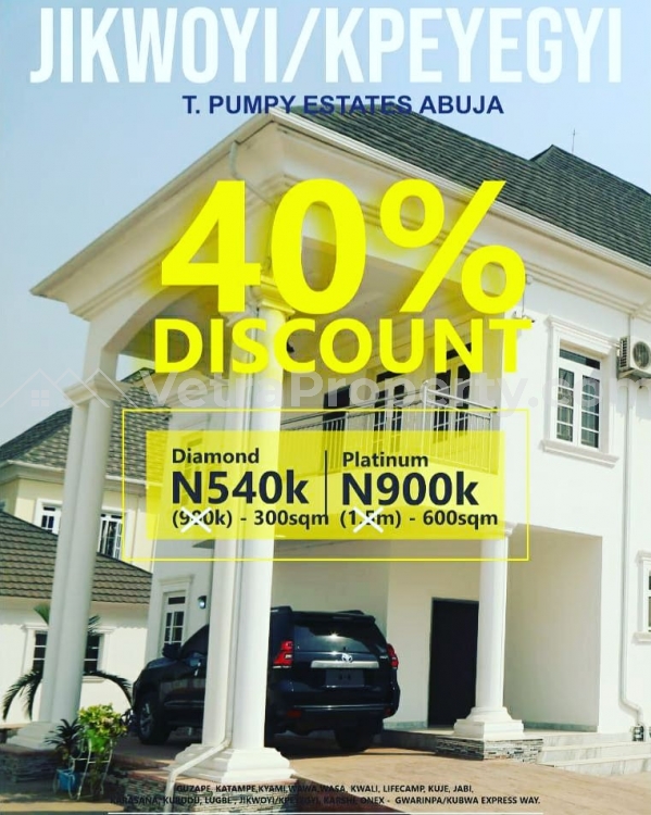  40% DISCOUNT!! ON OUR ESTATE LAND AT JIKWOYI AND KURUDU.  Land for Sale Jukwoyi Abuja Vetra  Property