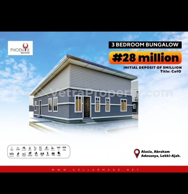  Phoenix apartment  3 bedroom House for Sale Ajah Lagos Vetra  Property