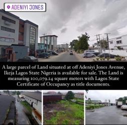 Hot Land Sales: Land Measuring 100,079.24 Square Meters With Lagos State C Of O 100,079 Meter Square of Land for Sale Ikeja Lagos Vetra  Property