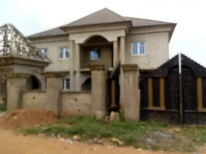 *4 Flat Of 3 Bedrooms Each, Also With 2 Rooms Self Contain At The Back 25million Flat for Sale Agbara-Igbesa Lagos Vetra  Property