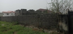 Land Measuring 2 Plots With An Uncompleted Detached House In A Fully Developed Area 2 Plots of Land for Sale Lekki Lagos Vetra  Property